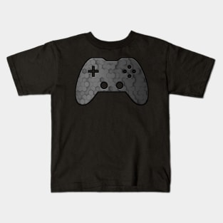 Black Geometric - Gaming Gamer Abstract - Gamepad Controller - Video Game Lover - Graphic Background Kids T-Shirt